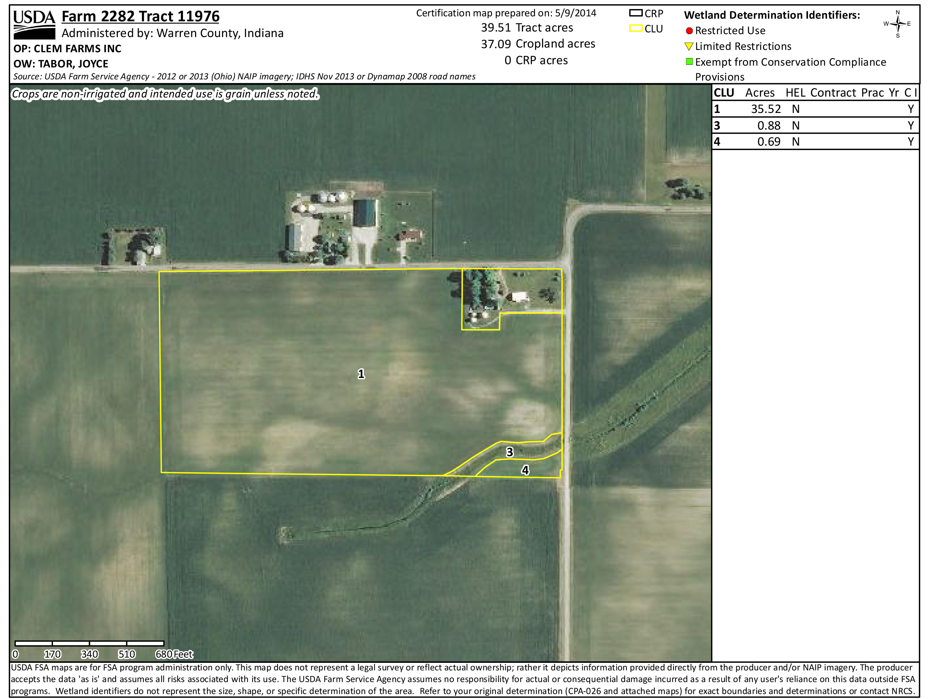 CLEM FARMS INC Farm 0002282 Tract 0011976 Greg Clingan Auctions