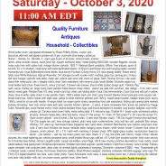 Saturday, October 3, 2020 PUBLIC AUCTION