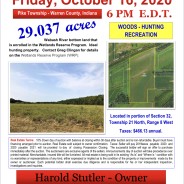 Friday, October 16, 2020 @ 6pm EDT LAND AUCTION