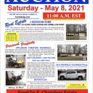 Estate Auction – Saturday – May 8, 2021