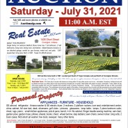 Public Auction – Saturday – July 31, 2021 @ 11:00 am EST