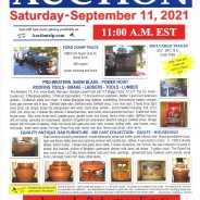 ESTATE AUCTION on Saturday – September 11, 2021  @ 11:00 am E.S.T.