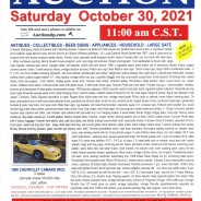 ESTATE AUCTION Saturday October 30, 2021 @ 11:00 am C.S.T.