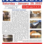 PUBLIC AUCTION:                                                                           Saturday, January 29, 2022 – 11:00 am E.S.T.                                                                                                                                                                                                                   