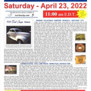 PUBLIC AUCTION – Saturday – April 23, 2022