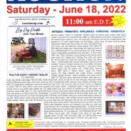 Estate Auction – Saturday – June 18, 2022 at 11:00 am EDT