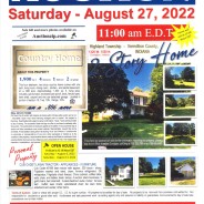 PUBLIC AUCTION Saturday – August 27, 2022