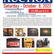 PUBLIC AUCTION: Saturday – October 8, 2022