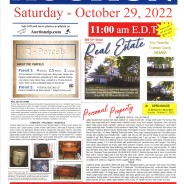 PUBLIC AUCTION: Saturday – October 29, 2022