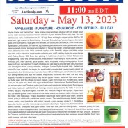 Public Auction: Saturday – May 13, 2023