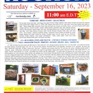 PUBLIC AUCTION Saturday, September 16, 2023