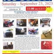 PUBLIC AUCTION – Saturday, September 23, 2023