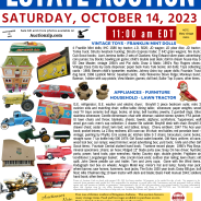 ESTATE AUCTION – Saturday, October 14, 2023