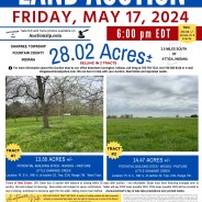 LAND AUCTION – FRIDAY, May 17, 2024