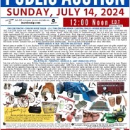 PUBLIC AUCTION – SUNDAY, JULY 14, 2024