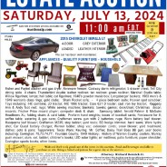 Estate Auction – Saturday, July 13, 2024