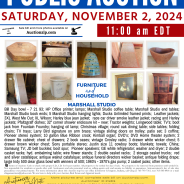 PUBLIC AUCTION – Saturday November 2, 2024