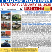 PUBLIC AUCTION Saturday, January 18, 2025