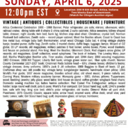 PUBLIC AUCTION Sunday, April 6, 2025