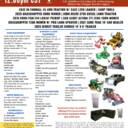 PUBLIC AUCTION – Sunday, August 30, 2026, in Potomac, Illinois
