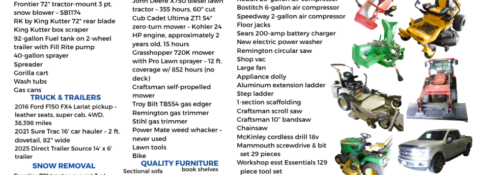 PUBLIC AUCTION – Sunday, August 30, 2026, in Potomac, Illinois