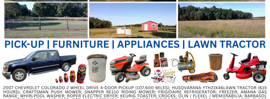 Carolee Hutson Estate Auction – October 17, 2026 – Williamsport, Indiana