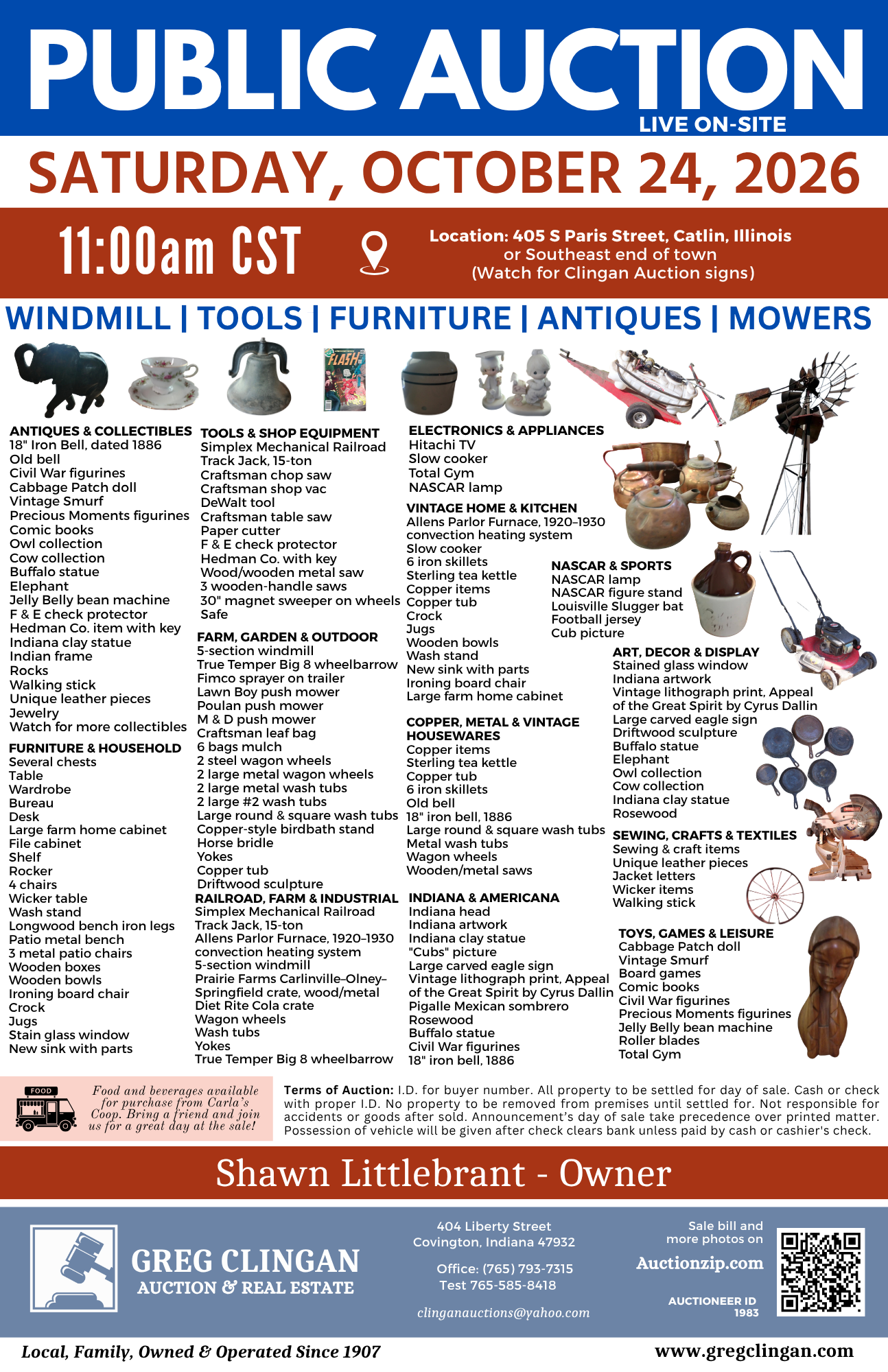 Littlebrant Auction – October 24, 2026 – Catlin, Illinois